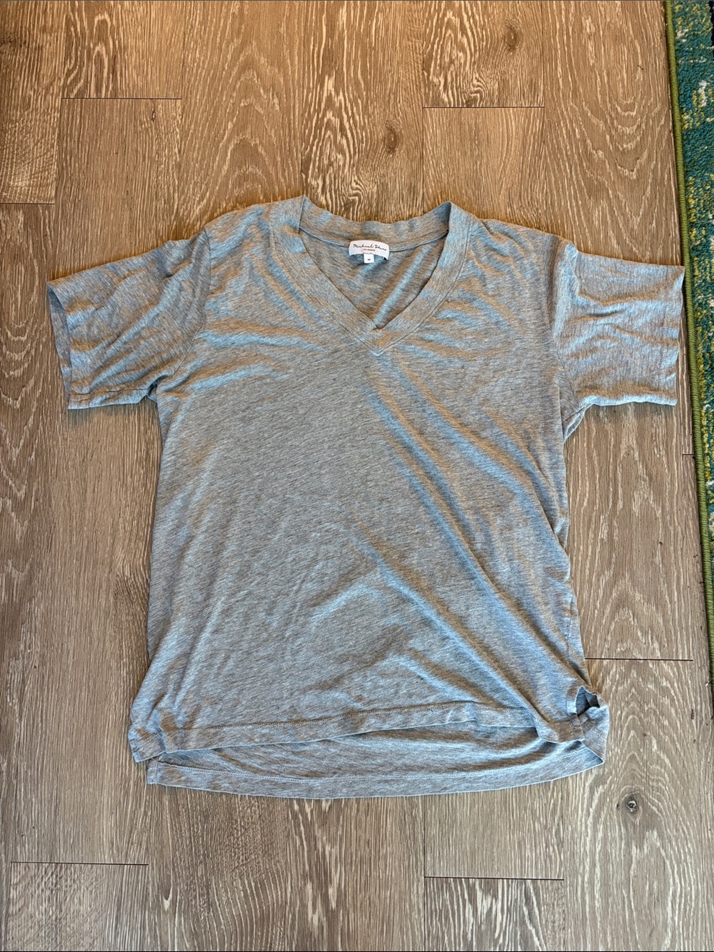 Michael Stars Light Heather Gray V-neck Tee